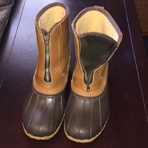 Men’s LL Bean Boots Fleece Lined Duck Boots